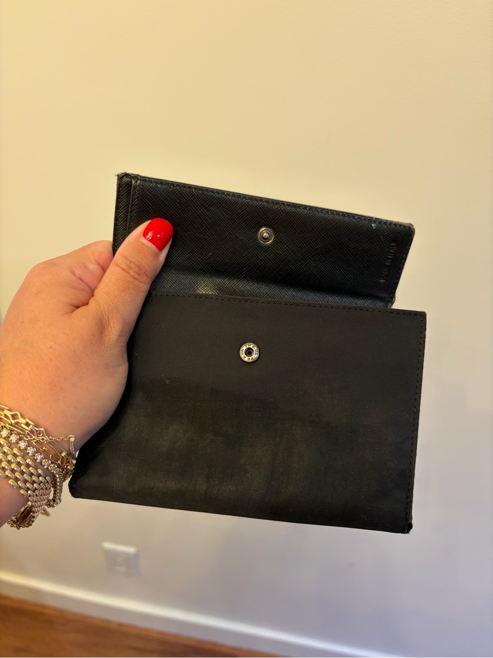 Prada Black Nylon Trifold Wallet - Picture 3 of 6